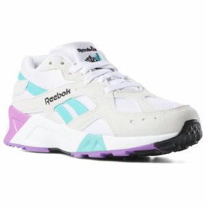 Reebok Aztrek Turnschuhe Damen - Grau/Türkis - DE 483-EBT